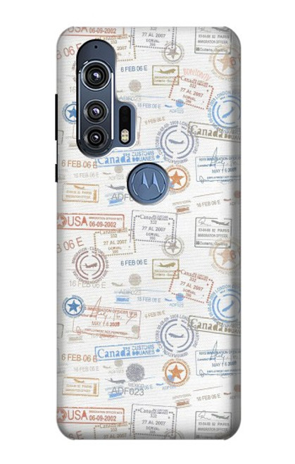 S3903 Travel Stamps Case For Motorola Edge+