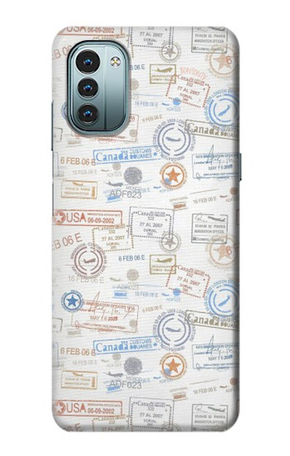 S3903 Travel Stamps Case For Nokia G11, G21