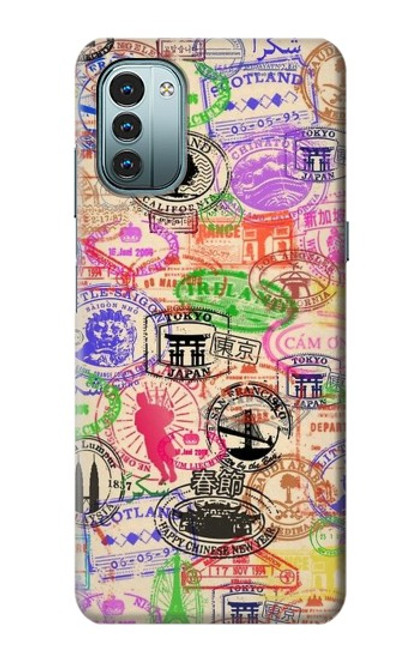 S3904 Travel Stamps Case For Nokia G11, G21