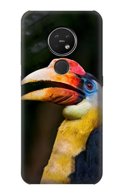 S3876 Colorful Hornbill Case For Nokia 7.2