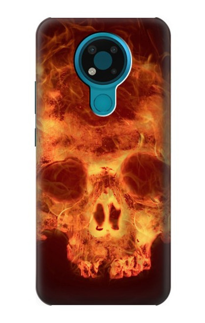 S3881 Fire Skull Case For Nokia 3.4