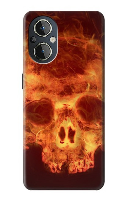S3881 Fire Skull Case For OnePlus Nord N20 5G