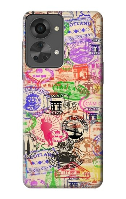 S3904 Travel Stamps Case For OnePlus Nord 2T