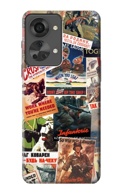 S3905 Vintage Army Poster Case For OnePlus Nord 2T