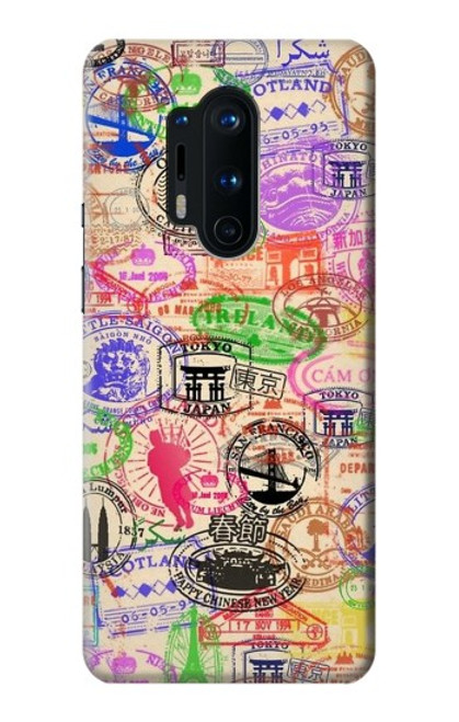 S3904 Travel Stamps Case For OnePlus 8 Pro