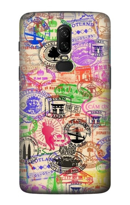 S3904 Travel Stamps Case For OnePlus 6