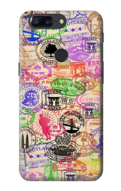 S3904 Travel Stamps Case For OnePlus 5T