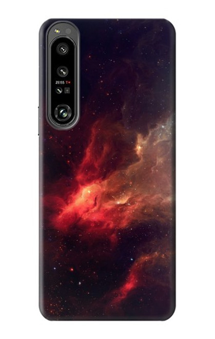 S3897 Red Nebula Space Case For Sony Xperia 1 IV