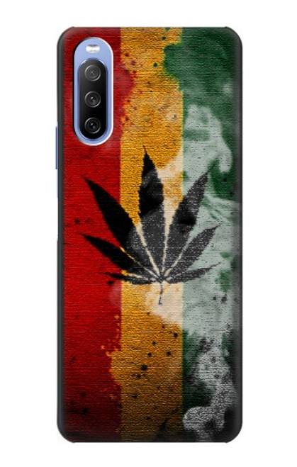 S3890 Reggae Rasta Flag Smoke Case For Sony Xperia 10 III Lite