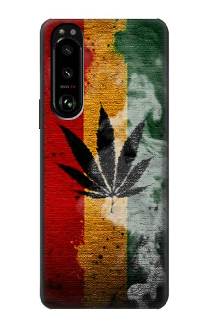 S3890 Reggae Rasta Flag Smoke Case For Sony Xperia 5 III