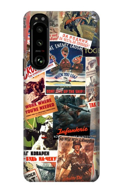 S3905 Vintage Army Poster Case For Sony Xperia 5 III