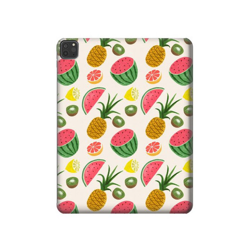 S3883 Fruit Pattern Hard Case For iPad Pro 11 (2021,2020,2018, 3rd, 2nd, 1st)