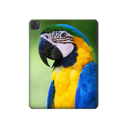 S3888 Macaw Face Bird Hard Case For iPad Pro 11 (2021,2020,2018, 3rd, 2nd, 1st)