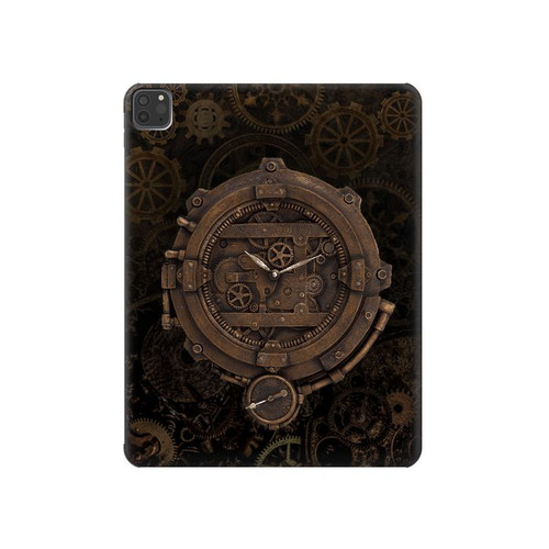 S3902 Steampunk Clock Gear Hard Case For iPad Pro 11 (2021,2020,2018, 3rd, 2nd, 1st)
