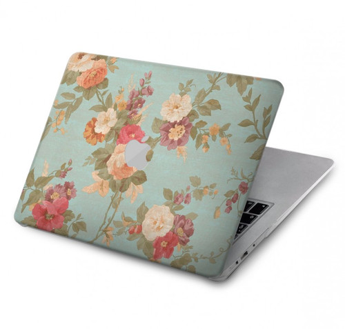 S3910 Vintage Rose Hard Case For MacBook Air 13″ - A1369, A1466