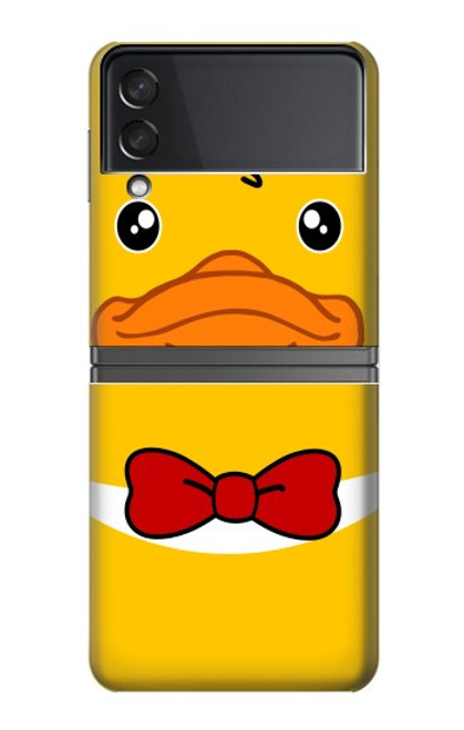 S2760 Yellow Duck Tuxedo Cartoon Case For Samsung Galaxy Z Flip 4