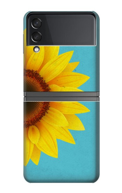 S3039 Vintage Sunflower Blue Case For Samsung Galaxy Z Flip 4