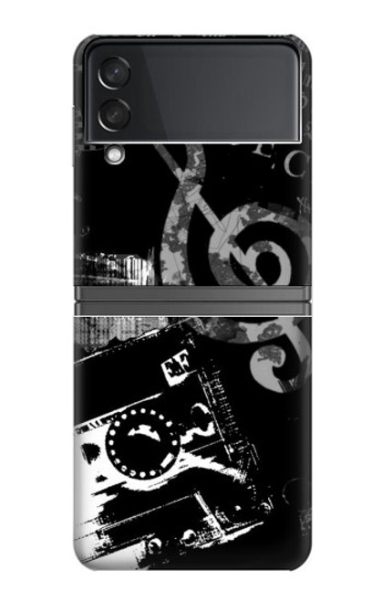 S3197 Music Cassette Note Case For Samsung Galaxy Z Flip 4