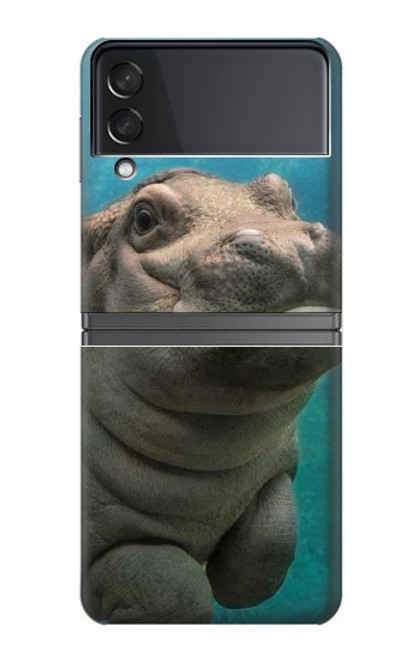 S3871 Cute Baby Hippo Hippopotamus Case For Samsung Galaxy Z Flip 4