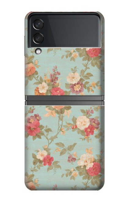 S3910 Vintage Rose Case For Samsung Galaxy Z Flip 4