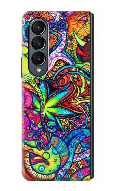 S3255 Colorful Art Pattern Case For Samsung Galaxy Z Fold 4
