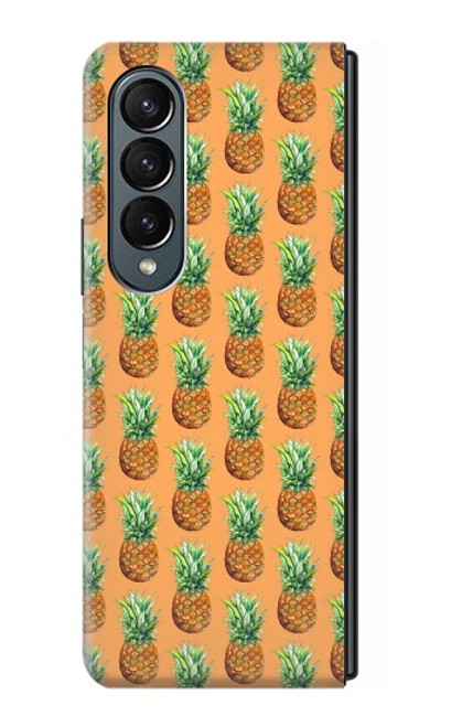 S3258 Pineapple Pattern Case For Samsung Galaxy Z Fold 4