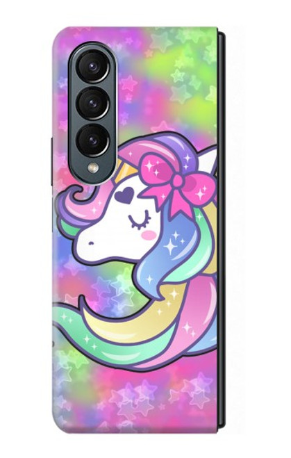 S3264 Pastel Unicorn Case For Samsung Galaxy Z Fold 4