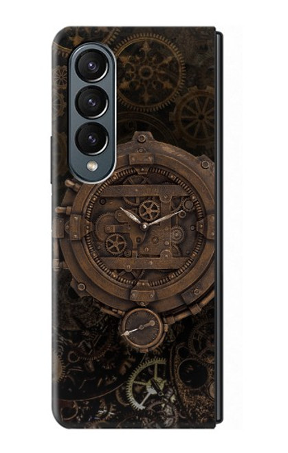 S3902 Steampunk Clock Gear Case For Samsung Galaxy Z Fold 4