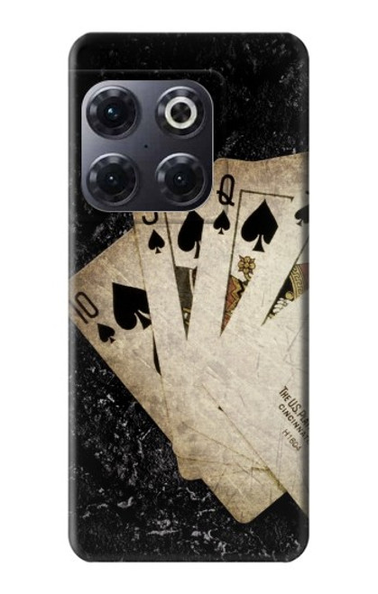 S3231 Vintage Royal Straight Flush Cards Case For OnePlus 10T