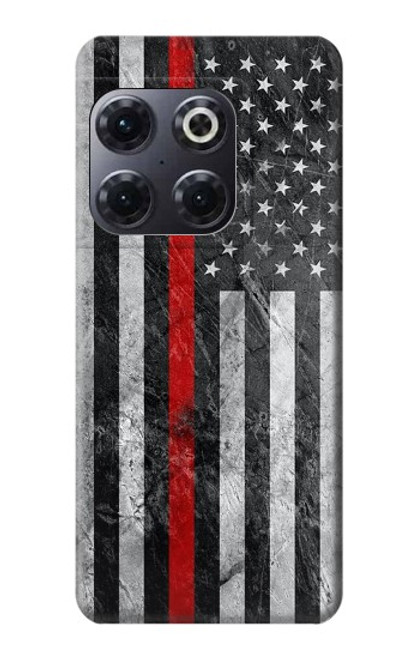 S3687 Firefighter Thin Red Line American Flag Case For OnePlus 10T