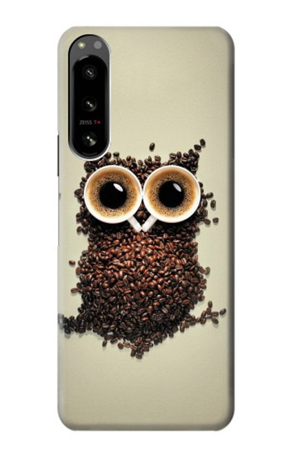 S0360 Coffee Owl Case For Sony Xperia 5 IV