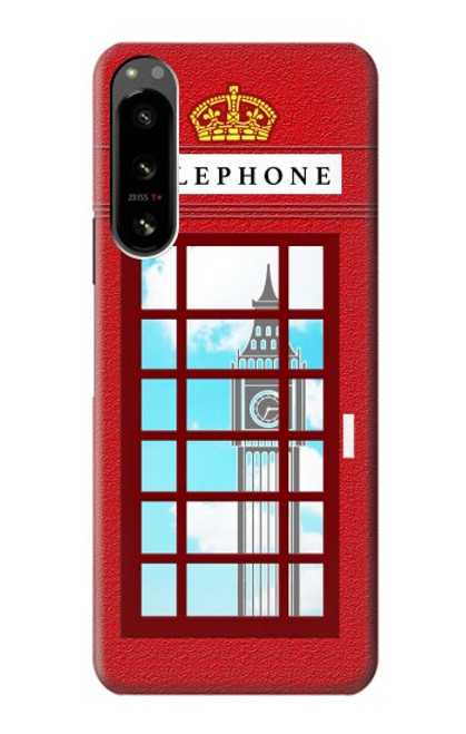 S2059 England British Telephone Box Minimalist Case For Sony Xperia 5 IV