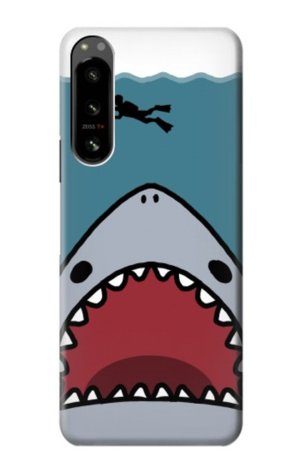 S3825 Cartoon Shark Sea Diving Case For Sony Xperia 5 IV