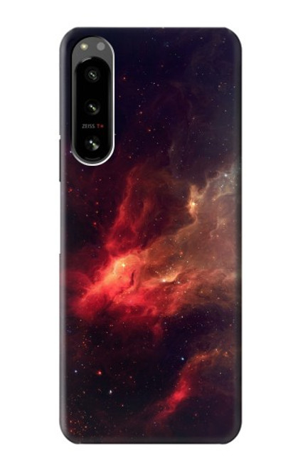 S3897 Red Nebula Space Case For Sony Xperia 5 IV