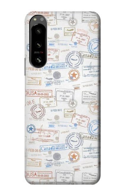 S3903 Travel Stamps Case For Sony Xperia 5 IV
