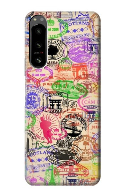 S3904 Travel Stamps Case For Sony Xperia 5 IV