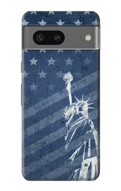 S3450 US Flag Liberty Statue Case For Google Pixel 7