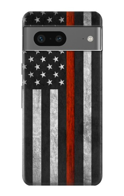 S3472 Firefighter Thin Red Line Flag Case For Google Pixel 7