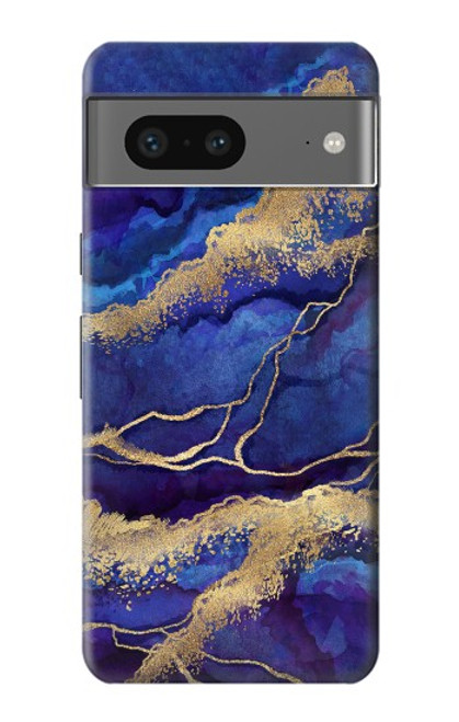 S3906 Navy Blue Purple Marble Case For Google Pixel 7