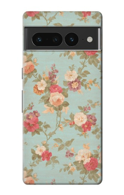 S3910 Vintage Rose Case For Google Pixel 7 Pro