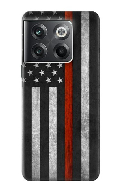 S3472 Firefighter Thin Red Line Flag Case For OnePlus Ace Pro