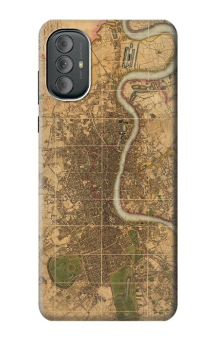 S3230 Vintage Map of London Case For Motorola Moto G Power 2022, G Play 2023