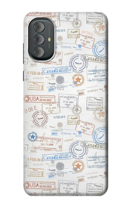 S3903 Travel Stamps Case For Motorola Moto G Power 2022, G Play 2023