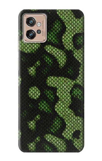 S2877 Green Snake Skin Graphic Printed Case For Motorola Moto G32
