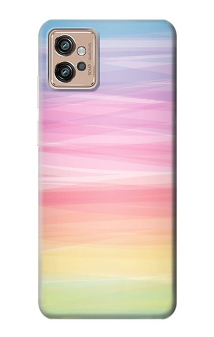 S3507 Colorful Rainbow Pastel Case For Motorola Moto G32