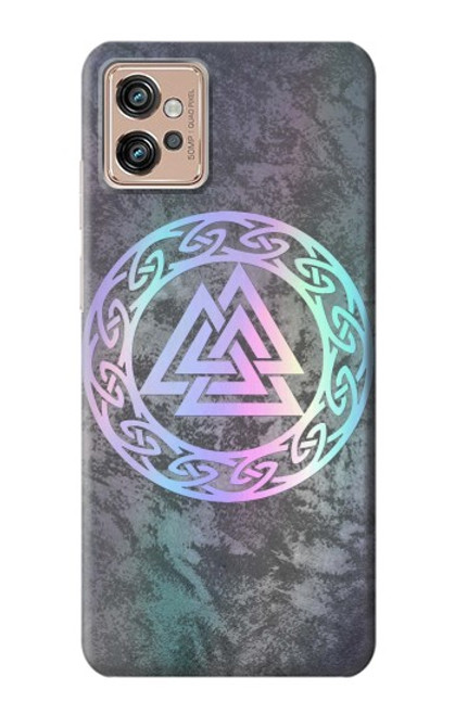 S3833 Valknut Odin Wotans Knot Hrungnir Heart Case For Motorola Moto G32