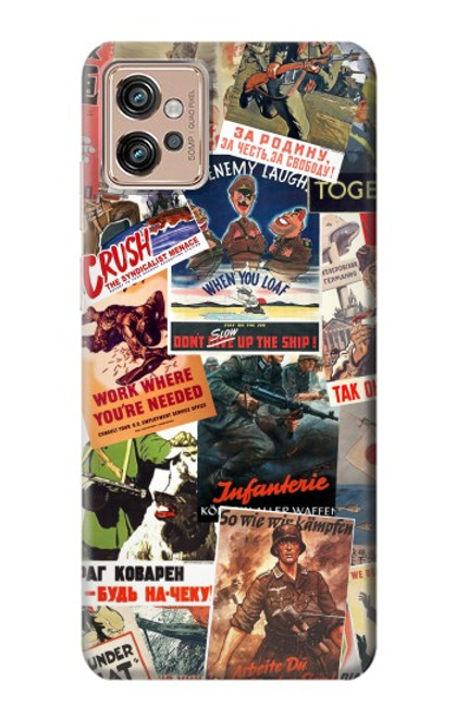 S3905 Vintage Army Poster Case For Motorola Moto G32