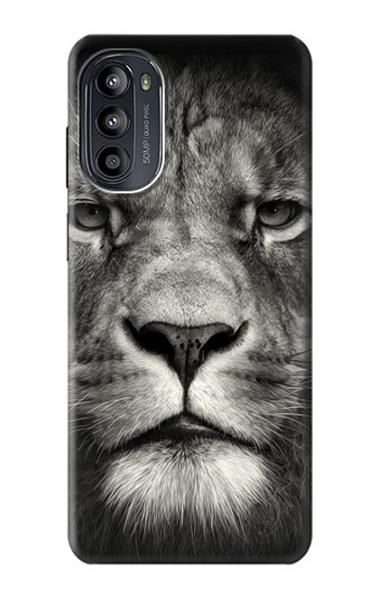 S1352 Lion Face Case For Motorola Moto G52, G82 5G