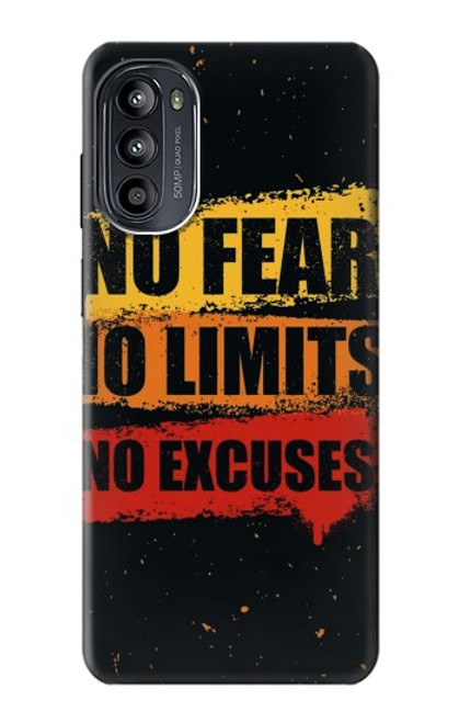 S3492 No Fear Limits Excuses Case For Motorola Moto G52, G82 5G