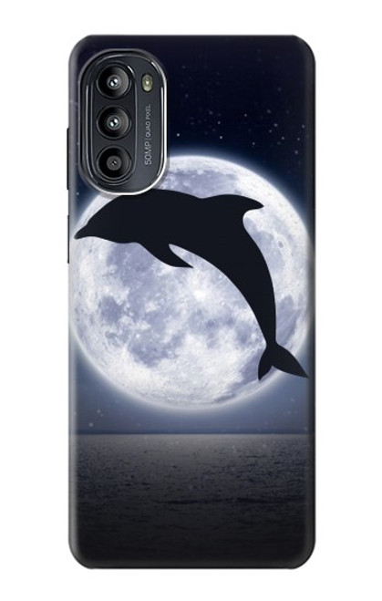 S3510 Dolphin Moon Night Case For Motorola Moto G52, G82 5G